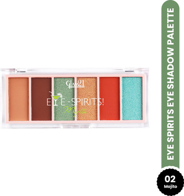 Glam21 Eye Spirits Eye Shadow Palette 4 Highly Pigmented Shades Matte & Shimmer Finish 18 g(02- Mojito)