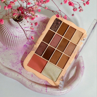 Jiwoo Beautiful makeup Shimmer and Matte Eyeshadow Palette 24 g(muliti colour)