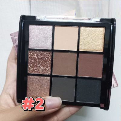 ADJD 9 Colors Pigmented Eyeshadow Palette Long Wearing And Easily 11.5 g(multi colour)