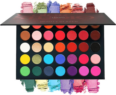 LOVHIDE Color Studio Eyeshadow Palette, Highly Pigmented 35 Shades Matte and Shimmers 35 g(Multicolor)