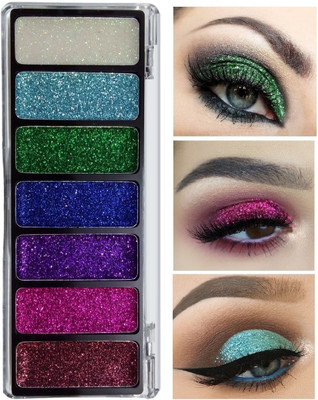 THTC Glitter 7Color Eyeshadow Palette0002 11.26 g(Multicolor)