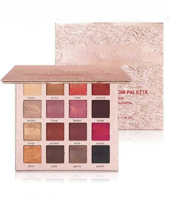 DEQNAIL Professional Cosmetic 16 Color Eye-Shadow Palette EY - 318 30.8 g(MULTICOLORS)