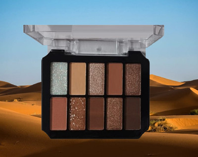 Neycare long lasting new color shade 10 color shade eyehsaodw palette pack of 1 12 g(multi color)