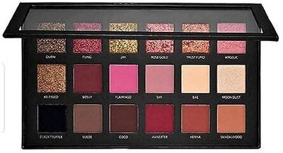 GlowMii Shimmery Finish Rose Gold 18 shades in 1 kit Eye Shadow Palette with mirror 100 g(Multicolor)