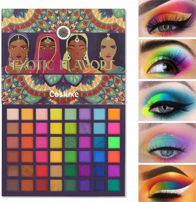 Cosluxe UCANBE EXOTIC FLAVORS Neon Eyeshadow Makeup Palette - 48 Colorful High Pigmented 72 g(MULTICOLOR)
