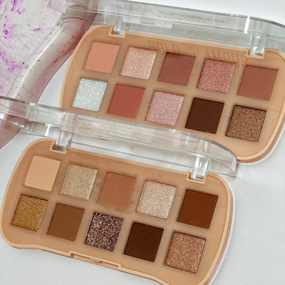 EVERERIN Combo Multi 10 color highlighter shadow palette 31 g(multi colour)