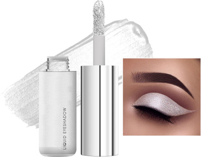 GABBU Water Proof Smudge Proof Shimmer Glitter Liquid Eyeshadow01 7 ml(white)