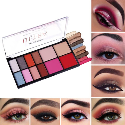BLUST&FAMME Ultra Smooth Eyeshadow Palette Pigmented Colors Long Wearing p1 25 g(multi)