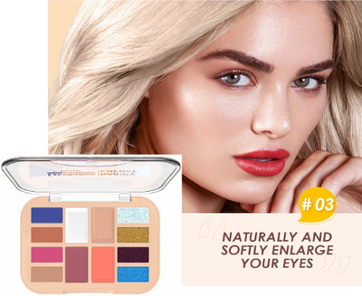 YAWI All Colors Glitter Eyeshadow Palette 16.5 g(Multi Shade)