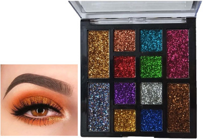 Maryville soft and smooth new creamy glitter eyeshadow palette pack of 1 25 g(multi color)