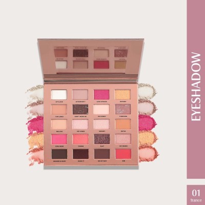 Glam21 Muse Eyeshadow Palette 20 Colour | Ultra-pigmented Formula in Mattes & Shimmers 30 g(Trance-01)