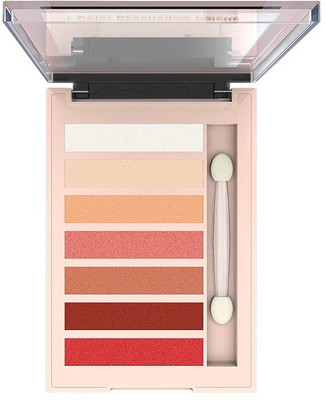 THTC 7 COLOR SHIMMERY SHINE MULT COLOR WATER PROOF MINI EYE SHADOW PALETTE 14 g(MULTI COLOR)