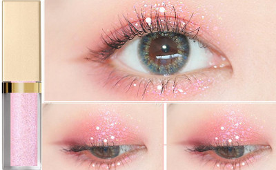 GFSU - GO FOR SOMETHING UNIQUE Water Proof Smudge Proof Shimmer Glitter Liquid Eyeshadow 4 g(SHIMMER PINK)