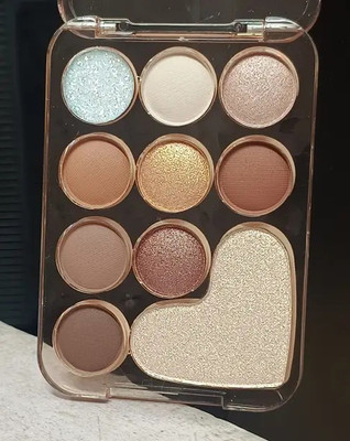 ADJD Chocolate Eyeshadow Palette Matte Pearlescent Glitter Sequins Shades 8 g(MULTI COLOR)