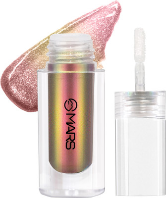 MARS Northern Lights Liquid Eyeshahdow With Dual-Tone Chrome Effect | Liquid Shimmer 1.8 ml(05-Greenlandic Gleam)