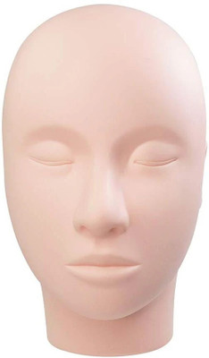 MOLLY MINX Makeup Practice Face Board, FACE DUMMY Full Face face dummy 150 g(Make Up and Lash Extention Practice Training Head, Soft-Touch Rubber)