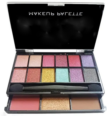 REIMICHI Shimmery 18 Eyeshadow, 1 Blusher, 1 Highlighter and 1 Bronzer Makeup Palette 22 g(MULTICOLOR)