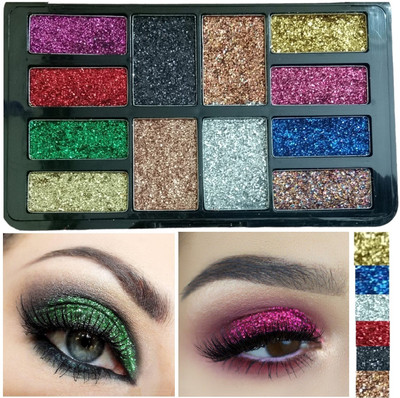 THTC Glitter Eyeshadow Palette Shimmery Finish - 01 21.8 g(Multicolor)