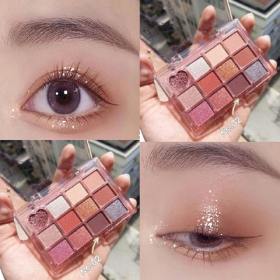 GABBU 12 Color Matte & Shimmer Eyeshadow Palette Highly Pigmented(multi color)
