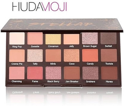 HUDAMOJI Eye Shadow Palette Professiona Daroge Eye Shadow Palette 18 Colors 29.7 g(High Pigmented Warm Neutral Metallic Blendable Creamy Eye Shadow Pallet Set)
