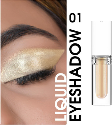 Arcanuy Metallic Liquid Eyeshadow dual shine water proof 1.8 g(light gold)