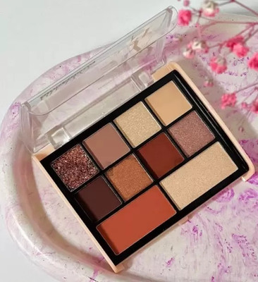 GABBU Eyeshadow 10 Color Mattes And Shimmers High Pigmented Color Board Palette 01 12 g(mult color)