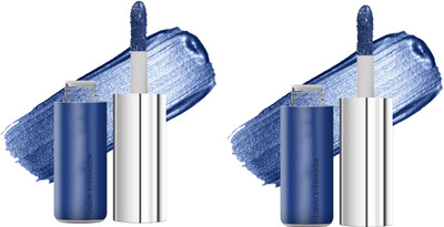 ADJD Combo Highly Pigmented & Long Lasting Eyeshadow Metallic Liquid Blue Eyeshadow 14 g(Blue)
