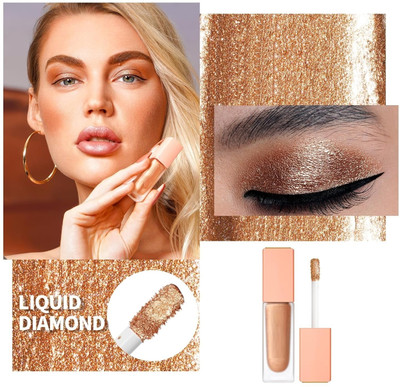 NADJA Shiny Teal with Gold and Emerald Sparkle, Blendable Sparkly Eye 4 g(GOLD)