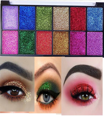 Luipui best multi color glitter eye shadow pack of 1 21 g(multicolor)