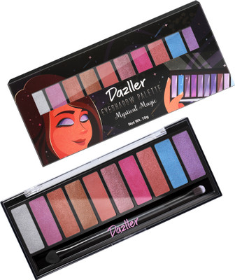 Dazller Eyeshadow Mystical Magic 10 in 1 Palette, Velvety Texture, Deep Pigments, 10 g(DES6-Goddess)