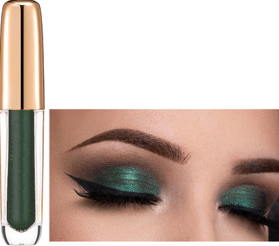 ADJD GREEN Long Lasting Waterproof Liquid Eye shadow Quick-drying Glitter Shimmer 7 ml(GREEN)