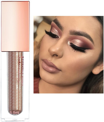 tanvi27 Waterproof & Highly Pigmented Metallic Liquid Glitter Copper Eyeshadow 5.5 ml(copper)