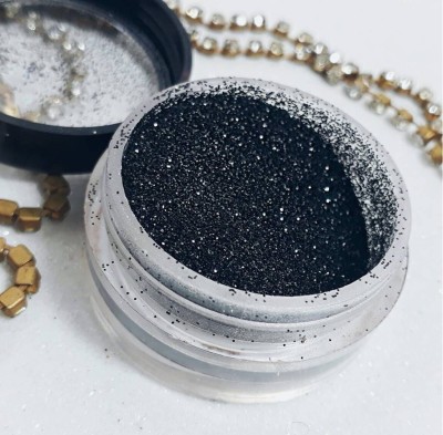 Latixmat High Quality Multipurpose Glitter Eye Glitter Eye Shadow 2 g(Black)