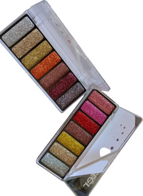 REIMICHI 7 color Glitter Highly Pigmented Eyeshadow Palette 22.52 g(multi color)