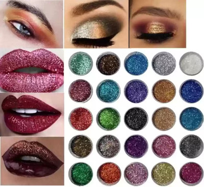 GFSU BEST 25 LOOSE GLITTER POWDER EYESHADOW FOR MULTI USE 50 g(Multi)
