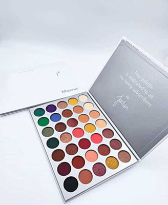 kHUDAt A Jacli Hill Eyeshadow Palette - 35 Long Wear Shimmer and Matte Shades 1 ml 35 ml(mulicolor)