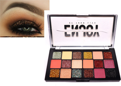 Yuency GLITTER PIGMENTED EYE SHADOW PALETTE 18 g(MULTICOLOR)