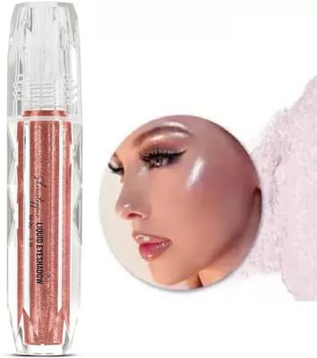 Yuency New Chrome Liquid Metallic Rose Gold Eyeshadow Get Glitter Glow 2 ml(Rose Gold)