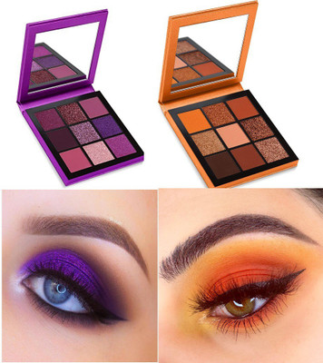 Emijun Topaz & Amethyst Shimmer & Shine Diamond Eye shadow Pressed Powder Palette 20 g(multi color)