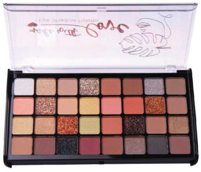 WECHARMERZ 32 Colour Long-Lasting Waterproof Matte & Shimmer Eye Makeup Eyeshadow Palette 38 g(Shade-1)