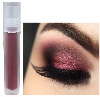Luipui maroon shimmer eye shadow pack of 1 waterproof 7 ml(MAROON)