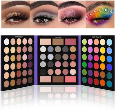 COSLUXE UCANBE Pretty All Set 2 Eyeshadow Palette,86 Colors Makeup Kit Matte Shimmer Eye Shadow 86.4 g(MULTICOLORS)