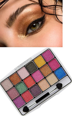 SEUNG Waterproof Pressed Glitter Eye Shadow Powder Makeup Palette 16 g(MULTICOIOR)