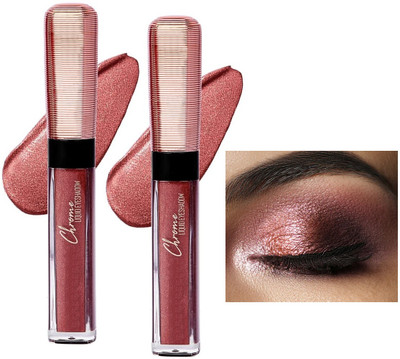tanvi27 New Chrome Liquid Metallic Copper Eyeshadow Get Glitter Glow 14 ml(COPPER)