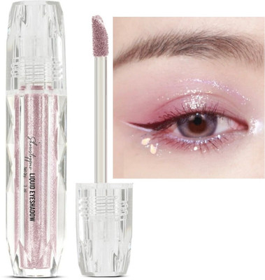 DARYUE Liquid Eyeshadow Liquid Fine Shimmer Delicate High Luminosity Eyeshadow 2 ml(Moon Pink)