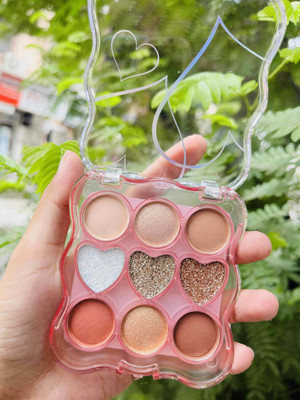 REIMICHI 9Colors Eyeshadow Palette High Pigment Superstay Blendable Waterproof 11 g(multicolor)