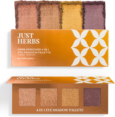 Just Herbs Enriched 4 in 1 Eye Shadow Palette - 12 g(Watching Sunset)