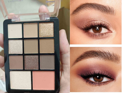 EVERERIN 11 Colour HD Pigmented Eyes Eyeshadow Palette 16.8 g(multi colour)