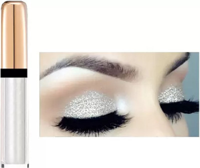 HUZURLU Liquid Long Lasting Waterproof glitter eyeshadow 7 ml(WHItE)