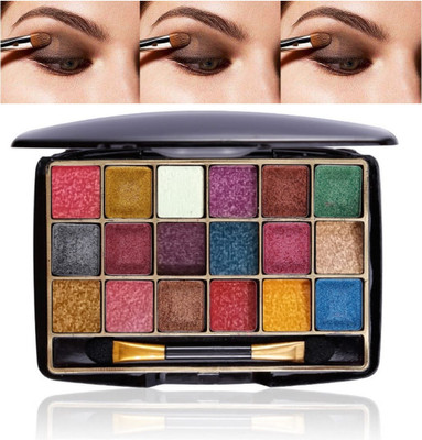 WECHARMERZ 18 Color Mini Pocket Matte Eyeshadow Palette Shimmer&Matte 10 g(Multicolor)